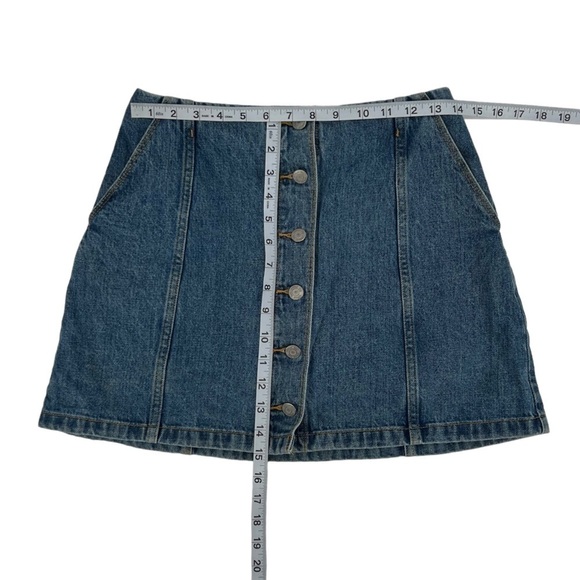 Wilfred Free Button Up Mini Jean Skirt Size 4 Women’s - Picture 4 of 6